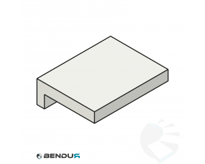 Extruded plastic L-profile | 23x9 Ti-white | l=60m