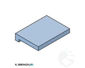 Extruded plastic L-profile | 20x5 blue BluLub | l=60m