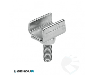 Stainless steel side guide clamp single for conical rail