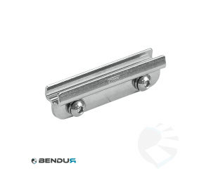 Stainless steel connecting clamp for conical rail