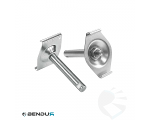 Stainless steel side guide clamp for guide h=78 | straight application