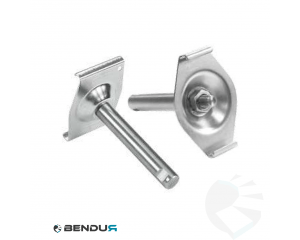 Stainless steel side guide clamp for guide h=78 | curved application
