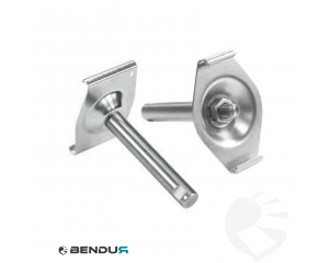 Stainless steel side guide clamp for guide h=78 | ss rod | M10x23 curved application