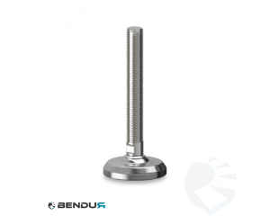 Leveling foot with machined baseplate & fully threaded ss spindle - &Oslash;60