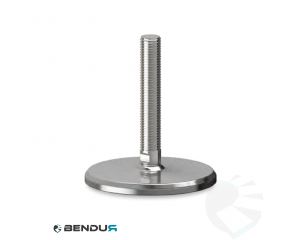 Leveling foot with machined baseplate & fully threaded ss spindle - &Oslash;125