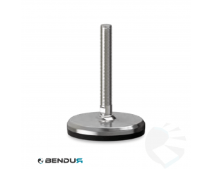 Leveling foot with machined baseplate & fully threaded ss spindle - &Oslash;105 + ar