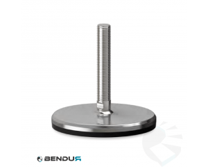 Leveling foot with machined baseplate & fully threaded ss spindle - &Oslash;150 + ar