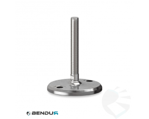 Leveling foot with machined baseplate & fully threaded ss spindle - &Oslash;105
