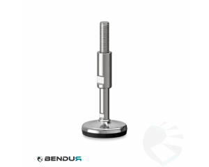 Stelvoet hygi&euml;nisch met overgoten voet basis - &Oslash;75 + ar