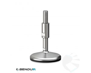 Stelvoet hygi&euml;nisch met overgoten voet basis - &Oslash;125 + ar