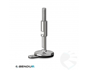 Stelvoet hygi&euml;nisch met overgoten voet basis + fg - &Oslash;75 + ar