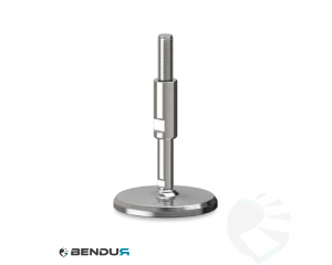 Stelvoet hygi&euml;nisch met machinaal bewerkte voet basis - &Oslash;105