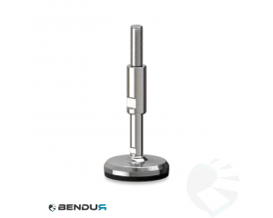 Stelvoet hygi&euml;nisch met machinaal bewerkte voet basis - &Oslash;80 + ar