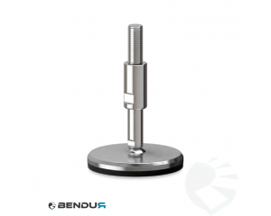 Stelvoet hygi&euml;nisch met machinaal bewerkte voet basis - &Oslash;125 + ar