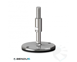 Stelvoet hygi&euml;nisch met machinaal bewerkte voet basis - &Oslash;150 + ar