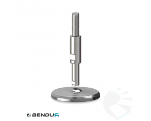 Stelvoet hygi&euml;nisch met machinaal bewerkte voet basis - &Oslash;105