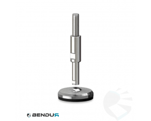 Stelvoet hygi&euml;nisch met machinaal bewerkte voet basis - &Oslash;80 + ar