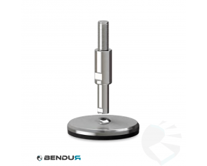 Stelvoet hygi&euml;nisch met machinaal bewerkte voet basis - &Oslash;125 + ar