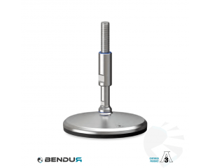 Leveling foot hygienic certified with overmolded sd baseplate - &Oslash;150 + ar