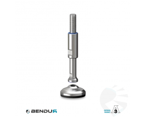 Leveling foot hygienic certified with overmolded sd baseplate - &Oslash;60 + ar