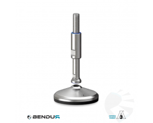 Leveling foot hygienic certified with overmolded sd baseplate - &Oslash;105 + ar