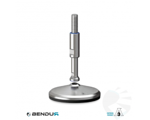 Leveling foot hygienic certified with overmolded sd baseplate - &Oslash;125 + ar