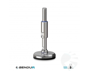 Leveling foot hygienic certified with machine sd baseplate - &Oslash;80 + ar