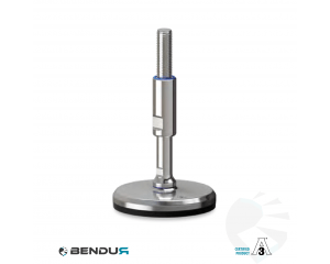 Leveling foot hygienic certified with machine sd baseplate - &Oslash;105 + ar