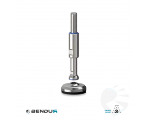 Leveling foot hygienic certified with machine sd baseplate - &Oslash;60 + ar