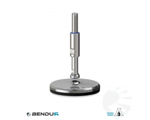 Leveling foot hygienic certified with machine sd baseplate - &Oslash;125 + ar