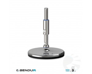 Leveling foot hygienic certified with machine sd baseplate - &Oslash;150 + ar