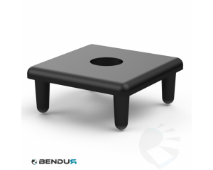 Plastic cover cap for BSB profile with hole Ø8.5 - slot 8 | 30x30
