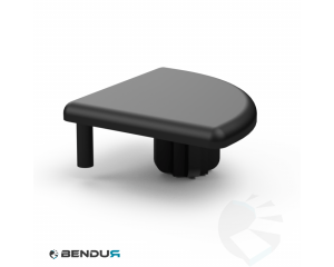 Plastic cover cap for BSB profile - slot 8 | 30x30 R25 - 90°