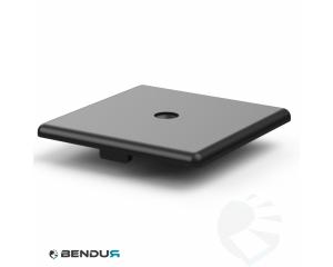 Plastic bolt-on cover cap for aluminium profiles | 60x60