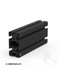Aluminium profile slot 8 | 80x40L - ISB - Black