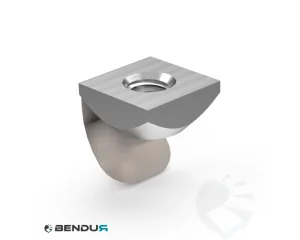 T-sleuf vierkante moer met bladveer | 13.0x6.0