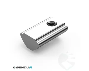 Roll-in T-slot nut 7.7 x 4.0 sa ISB with spring loaded ball - slot 5 | 0.6