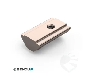 Indraaibare T-sleuf moer 13.5 x 7.2 zu ISB met veerbelaste kogel - sleuf 8 | 0.8 - rvs