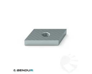 Ruitvormige strip met draadgat | 20.0x13.0x4.0 - M6