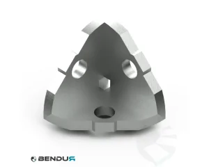 3-weg hoekverbinder ISB - sleuf 8 | 40x40