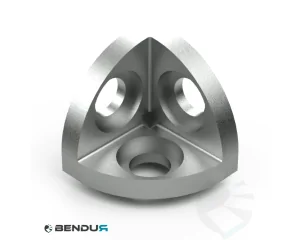 3-weg hoekverbinder BSB - sleuf 10 | 40x40