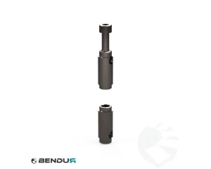 Automatic kopse verbinderset roestvast staal - ISB &ndash; sleuf 8 | 40-serie &ndash; M6x50