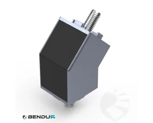 Angle connector 45&deg; + assembly set - slot 10 | 45x45