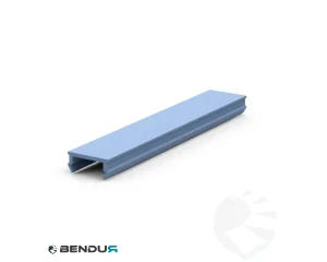 Plastic cover profile BSB pp - slot 8 | pigon blue (ral 5014) - l=2m