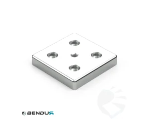 Zink gegoten transport- en voetplaat 90x90