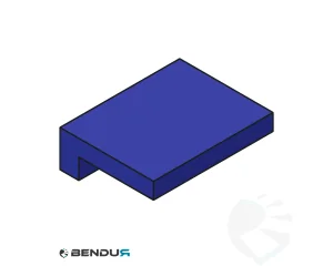 Kunststof extrusie L-profiel | 23x7 blauw UHMW-PE | l=60m