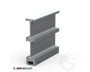 Aluminium guide profile  h=103.5 used for double sided guide - l=3m