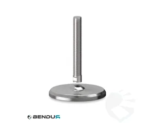 Stelvoet met machinaal bewerkte voet basis & rvs spindel met volledig schroefdraad - &Oslash;105