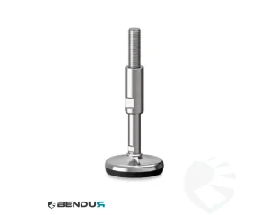 Stelvoet hygi&euml;nisch met overgoten voet basis - &Oslash;75 + ar