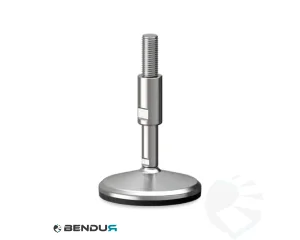 Stelvoet hygi&euml;nisch met overgoten voet basis - &Oslash;125 + ar